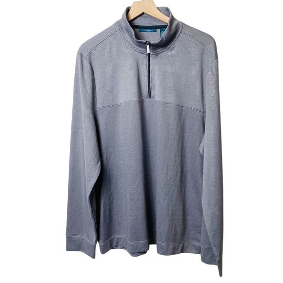 Perry Ellis Charcoal Heather Long Sleeve Men Jacket Size XL Brand New - Picture 1 of 4